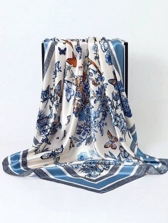Elegante Foulard Bleu