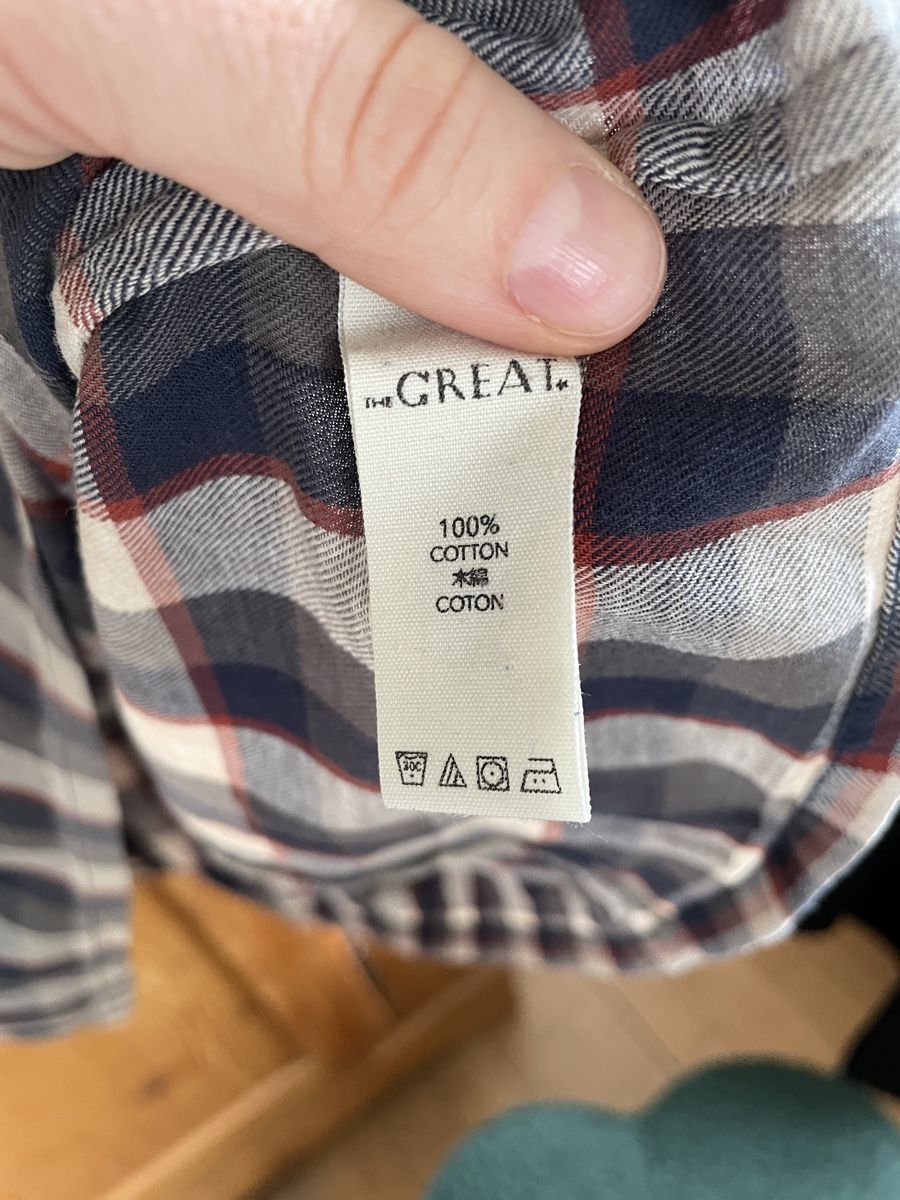 Blusen: The Great | Bluse | Karo | Gr. 1| Baumwolle – Gebraucht aus Zürich von samira12382 3