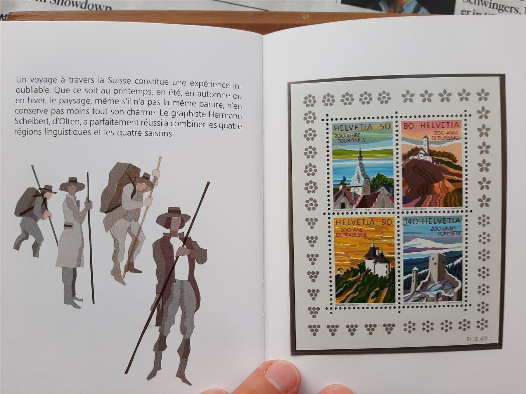 Tous les timbres: 1987 Tourismusbüchlein Postfrisch – Neuf (Voir description) à Affoltern am Albis par Andrezc 5