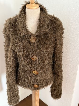 Flauschige Kurz Jacke 