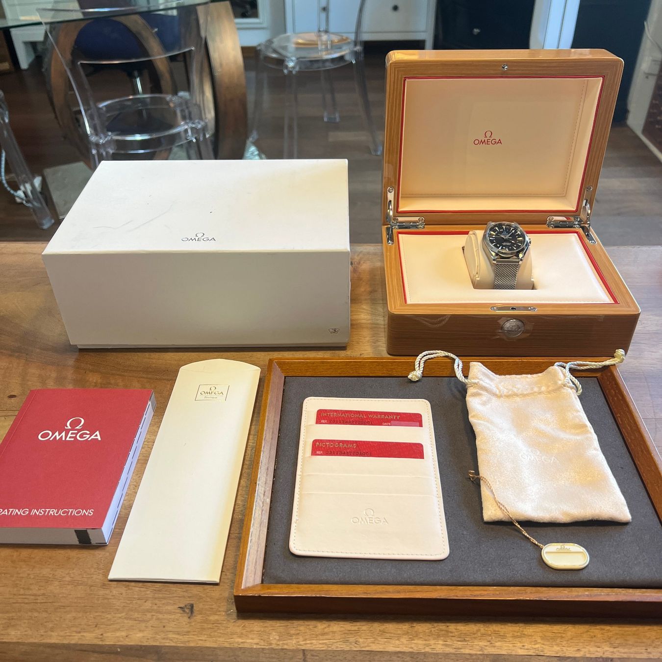 Omega Orologi: Omega Seamaster Aqua Terra Automatic GMT Date Full Set 231 – Usato da Carouge GE venduto da Watchaser 9