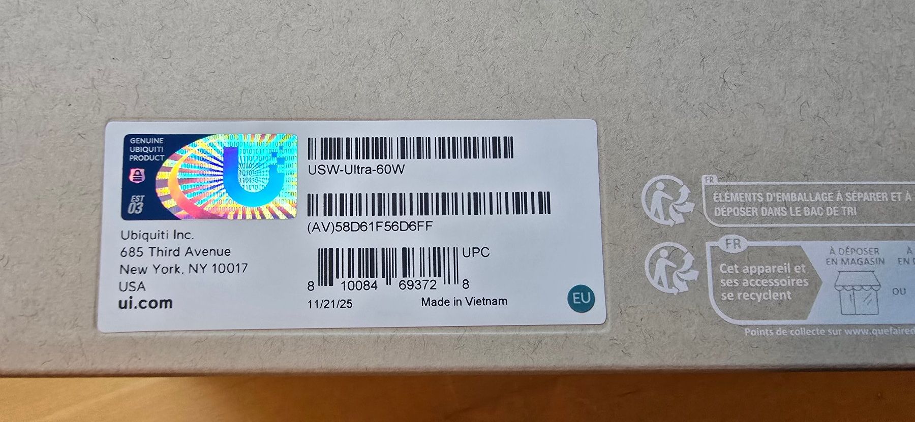 Ubiquiti Hubs & Switches: Ubiquiti Ultra 60W – Neu und originalverpackt aus St. German von SchlufiPeter86 2