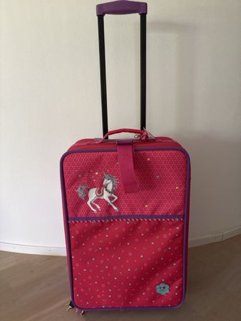 Rollkoffer Spiegelburg Einhorn Rot/Pink