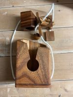 Flaschensicherung/Knobelspiel aus Holz