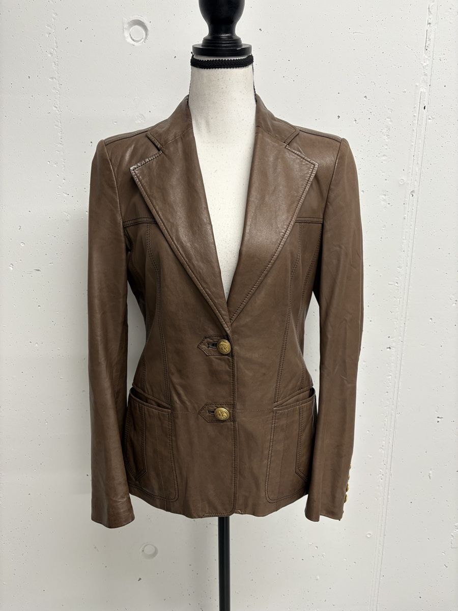 Bally Jacken: Bally Lederblazer braun Gr. 36 Lederjacke Blazer – Neu (gemäss Beschreibung) aus Regensdorf von secondchancefashion 1