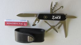 Victorinox Offiziersmesser KWZ schwarz mit Etui neuwertig