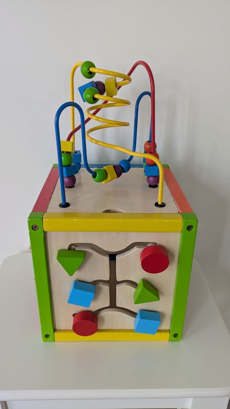 Giocattoli: Spielwürfel (Holz) und Ringstapel von Fisher Price – Usato da Bäretswil venduto da Ober-Land 1