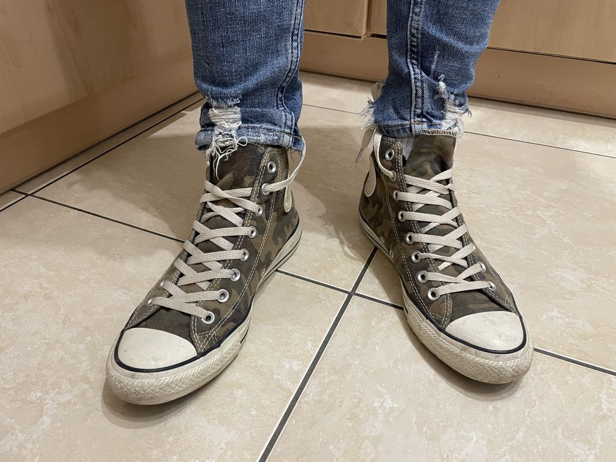 Converse Herrenschuhe: Converse All Star Chucks, Gr. 41, Camouflage Muster – Gebraucht aus Oeschgen von Caffi 1