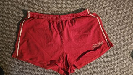 Coca-Cola Shorts, XL, Rot mit weissen Streifen Sommer