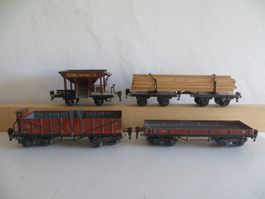 Märklin Spur 0: Set mit 4 Güterwagen, WS, ohne OVP