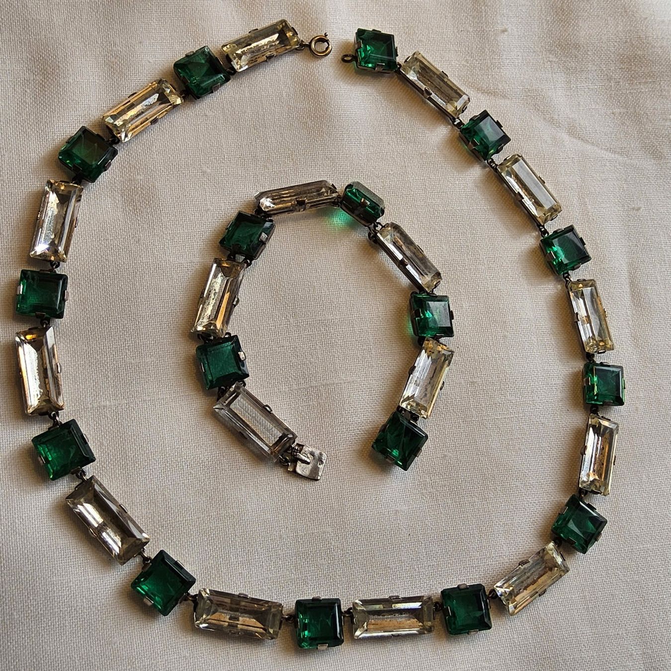 Altri gioielli: Art Déco Collier und Armband, ca 1910, Strass – Usato da Zürich venduto da helsan 2