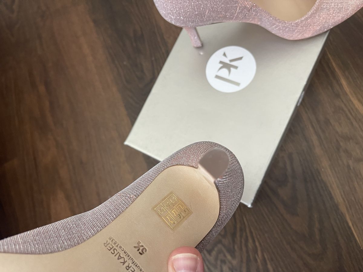 Kaiser Scarpe da donna: Peter Kaiser Pumps Ebby Rosa Shimmer 38.5 NEU – Nuovo e nell'imballaggio originale da Maur venduto da Ilim88 2