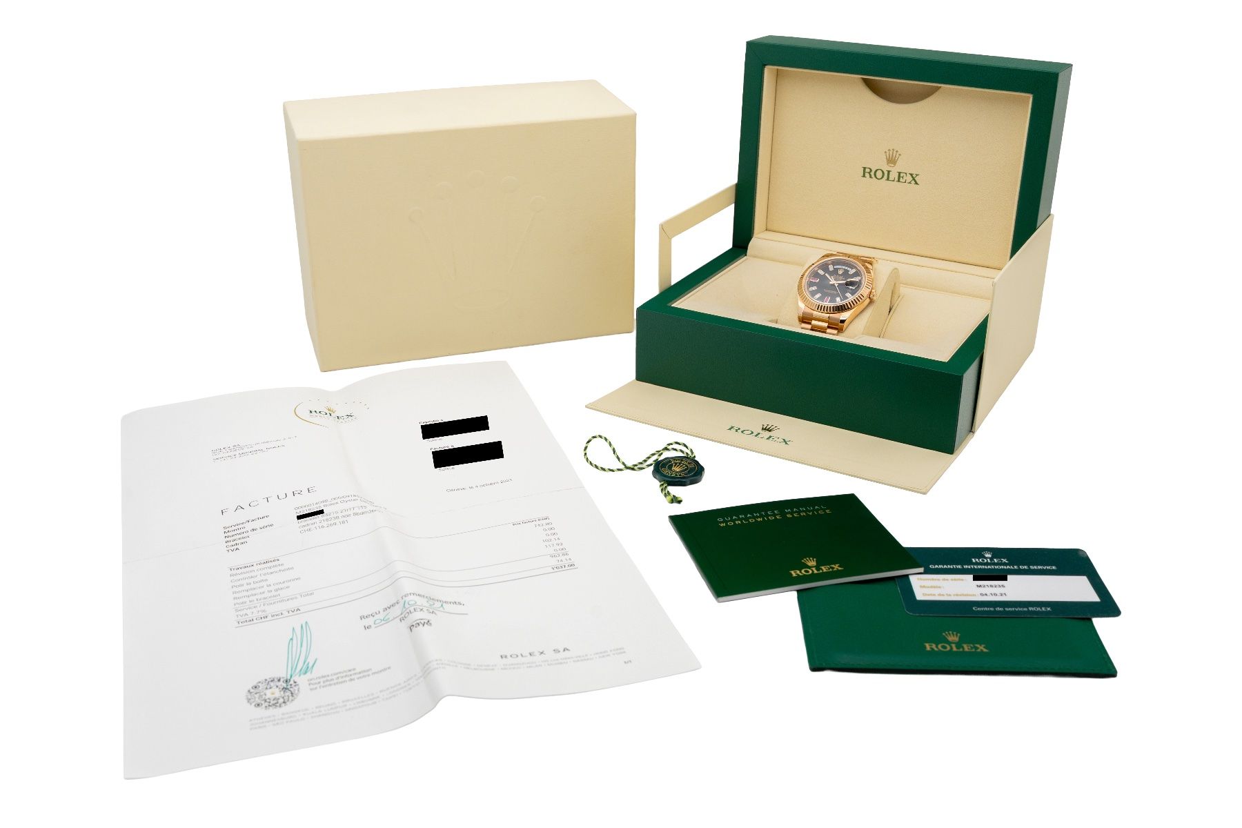 Rolex Orologi: Rolex Day-Date II 41mm Factory Rolex diamonds & ruby dial – Usato da Genève venduto da aspaklariacollection 9