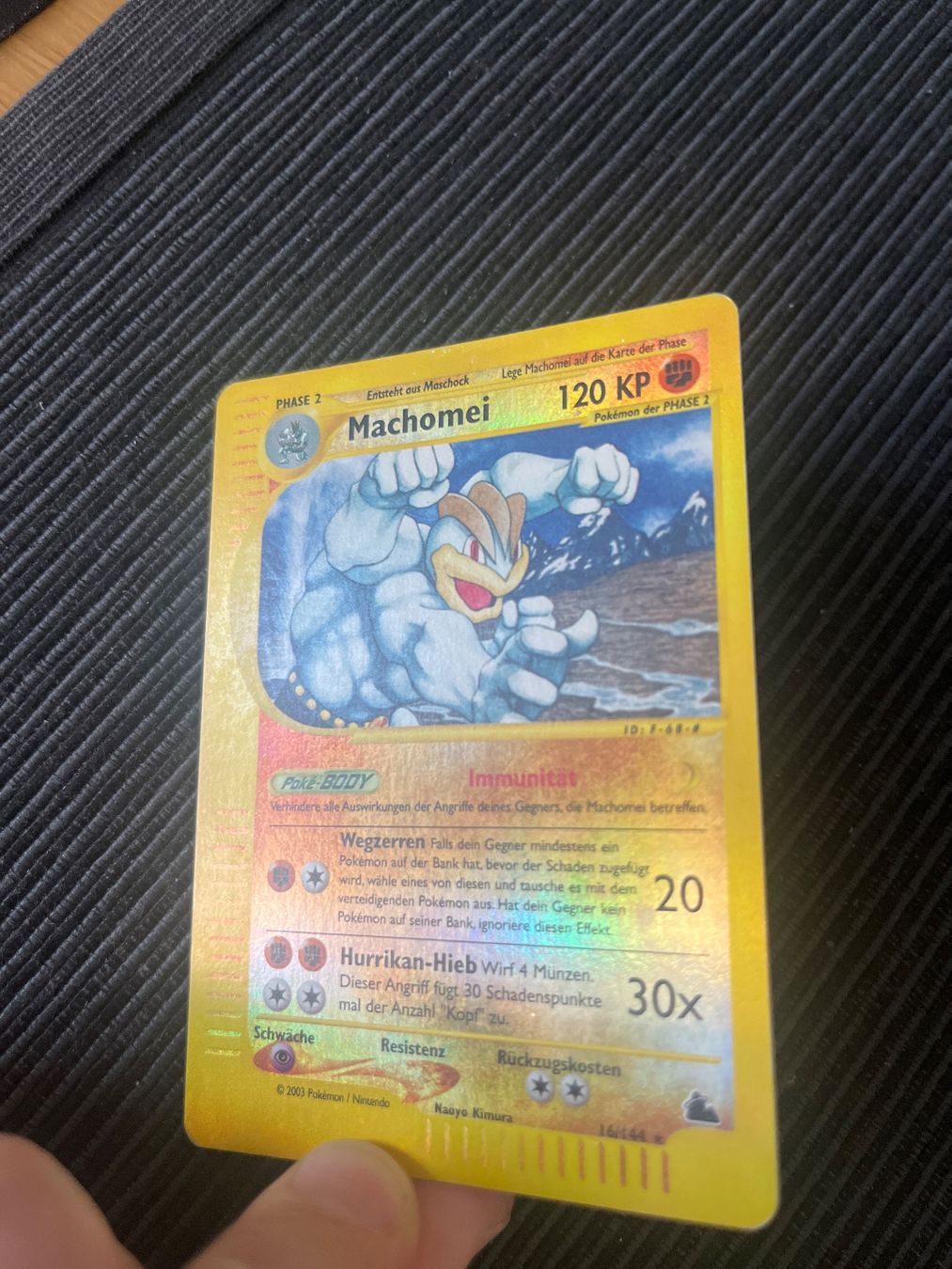 Pokémon Cartes à collectionner: Pokemon Machomei Reverse Holo 16/144 Skyridge – D'occasion à Wabern par Collectfun 1