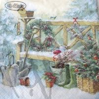 Serviette winter gardening (w549) 2Stk.