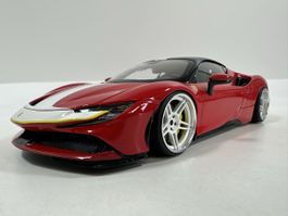 Ferrari SF90 Stradale 1:18, Schöner Umbau, inkl.OVP, BBURAGO