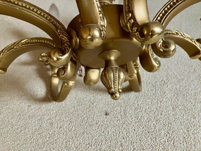 Lampadari & plafoniere: Lüster - Deckenleuchte 8-armig - Messinglampe(?) – Usato da Arnegg venduto da thurboMax 2