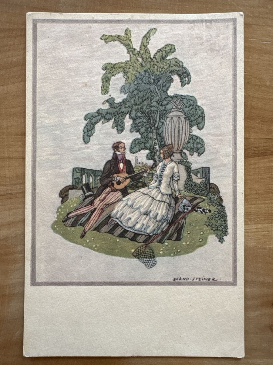 Cartoline postali: AK mit Romantik Bild von Bernd Steiner – Usato da Rümlang venduto da Kartenpost1