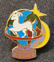 S938 - Pin Sternzeichen Globus Mond Stern Bélier