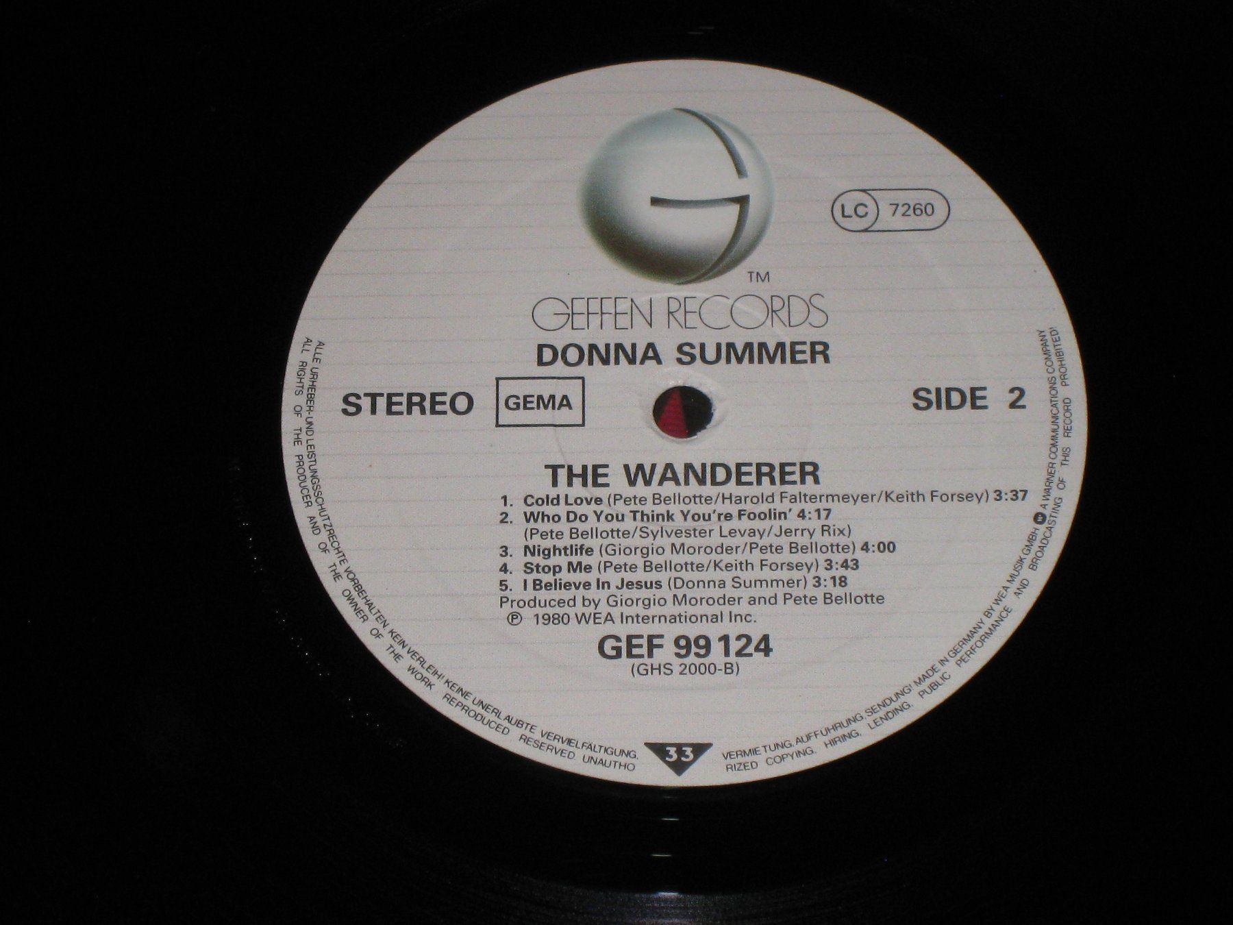 Schallplatten: LP - DONNA SUMMER - THE WANDERER – Gebraucht aus Steckborn von Quo7 2