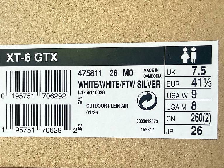 Salomon Scarpe da uomo: NEU Salomon XT-6 GTX Unisex – Nuovo e nell'imballaggio originale da Saas im Prättigau venduto da mon_2rtt 2