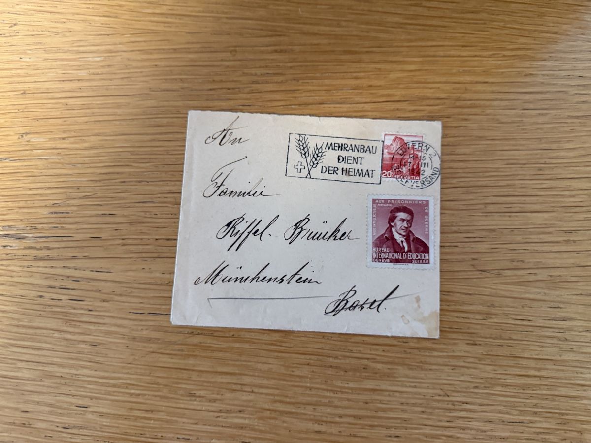 Tutti i francobolli: Bedarfsbrief 17.3.1942 Luzern  – Usato da Murgenthal venduto da Tina_4055