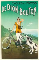 DE DION-BOUTON CYCLES + MOTOS 1925 - Affiche originale