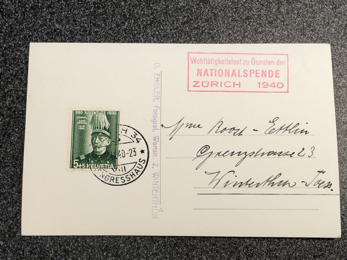 Cartoline postali: Eidg. Turnfest 1936 WINTERTHUR – Usato da Lufingen venduto da Rac0 1