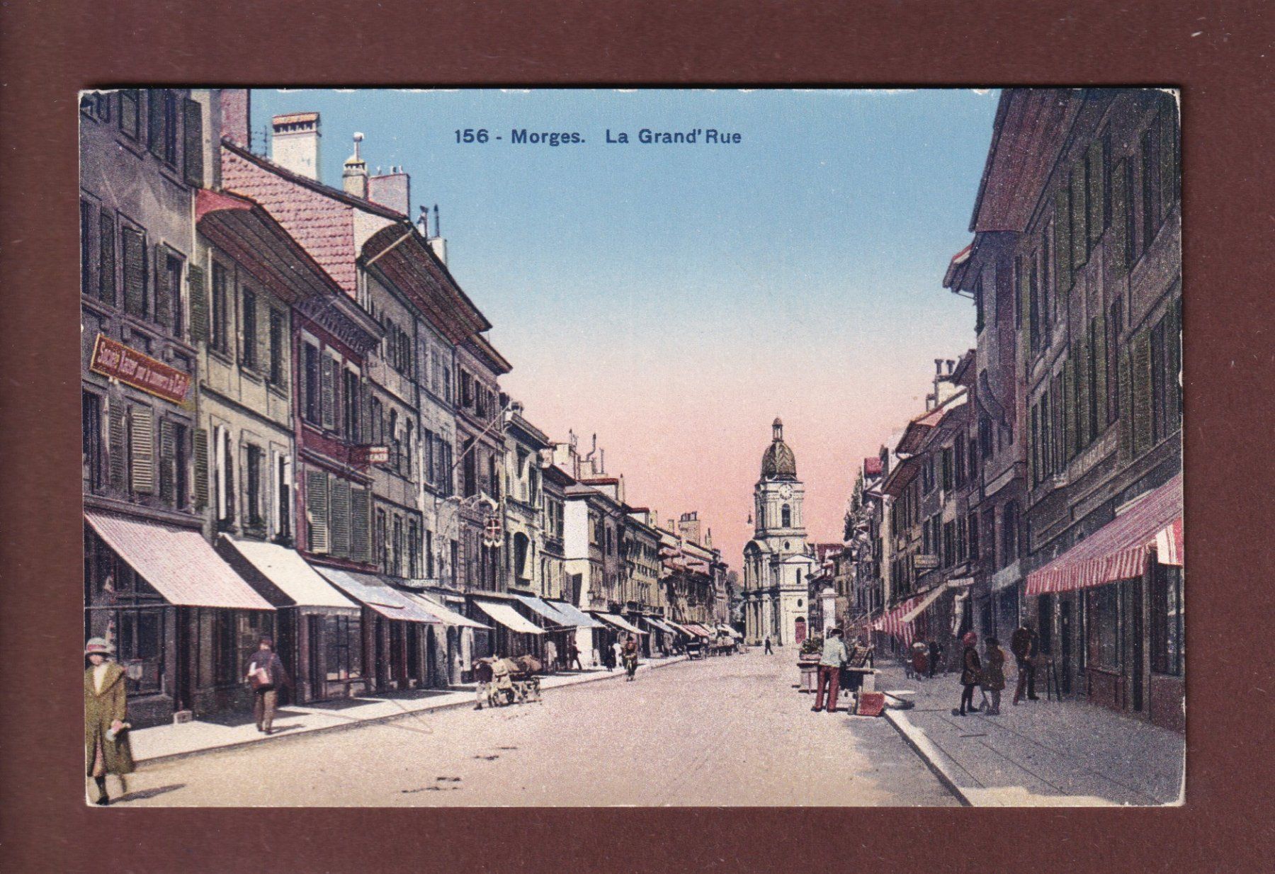 Cartoline postali: MORGES - Grand'Rue – Usato da Pully venduto da nicecards