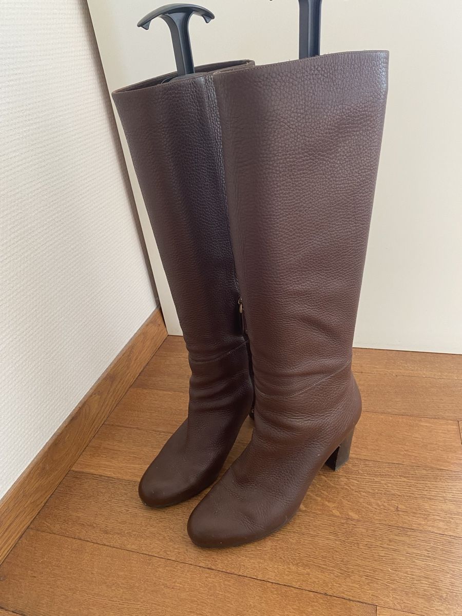 Scarpe da donna: Damen Stiefel braun Leder – Usato da Buchs Ag venduto da Cleaudia 2