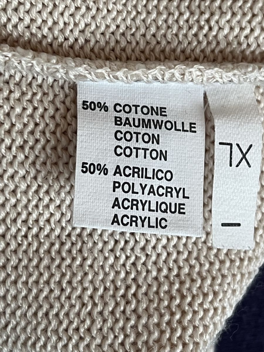 Pulls & Sweat-shirts: Strickpullover beige mit Bordure  – D'occasion à Betschwanden par Dognose 5