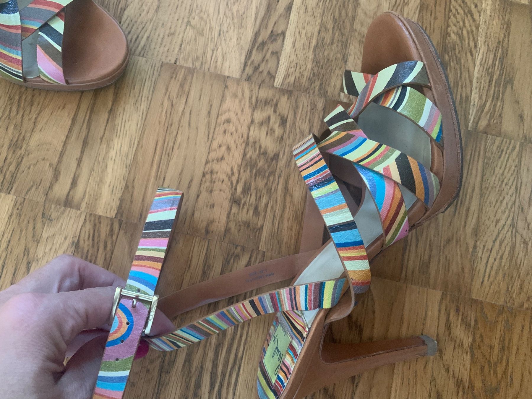 Scarpe da donna: Paul Smith iconic sandalen schuhe leder – Usato da Zürich venduto da Nikuska32 4
