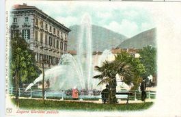 Lugano - Giardino publico Litho c1900