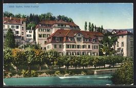 AK Baden, Hotel Freihof, 1926