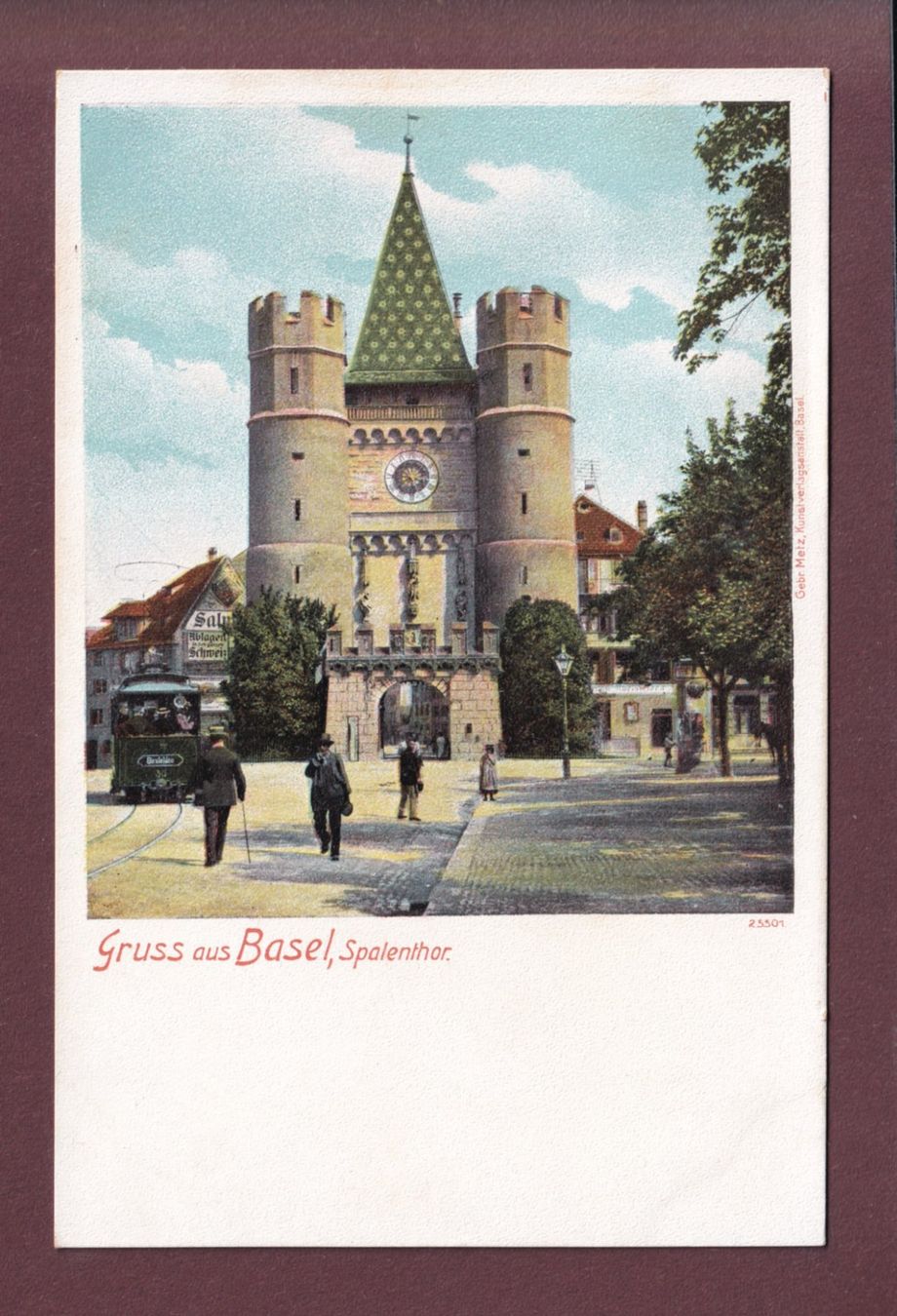 Cartes postales: Gruss aus BASEL - Spalenthor - Tram – D'occasion à Pully par nicecards