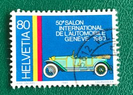 Nr.639  mit Stempel  50 Automobilsalon,Genf 1980  