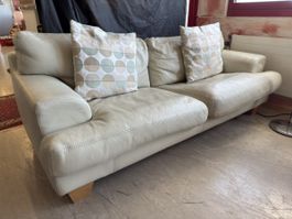 2 Hochwertige Rindsleder Sofa