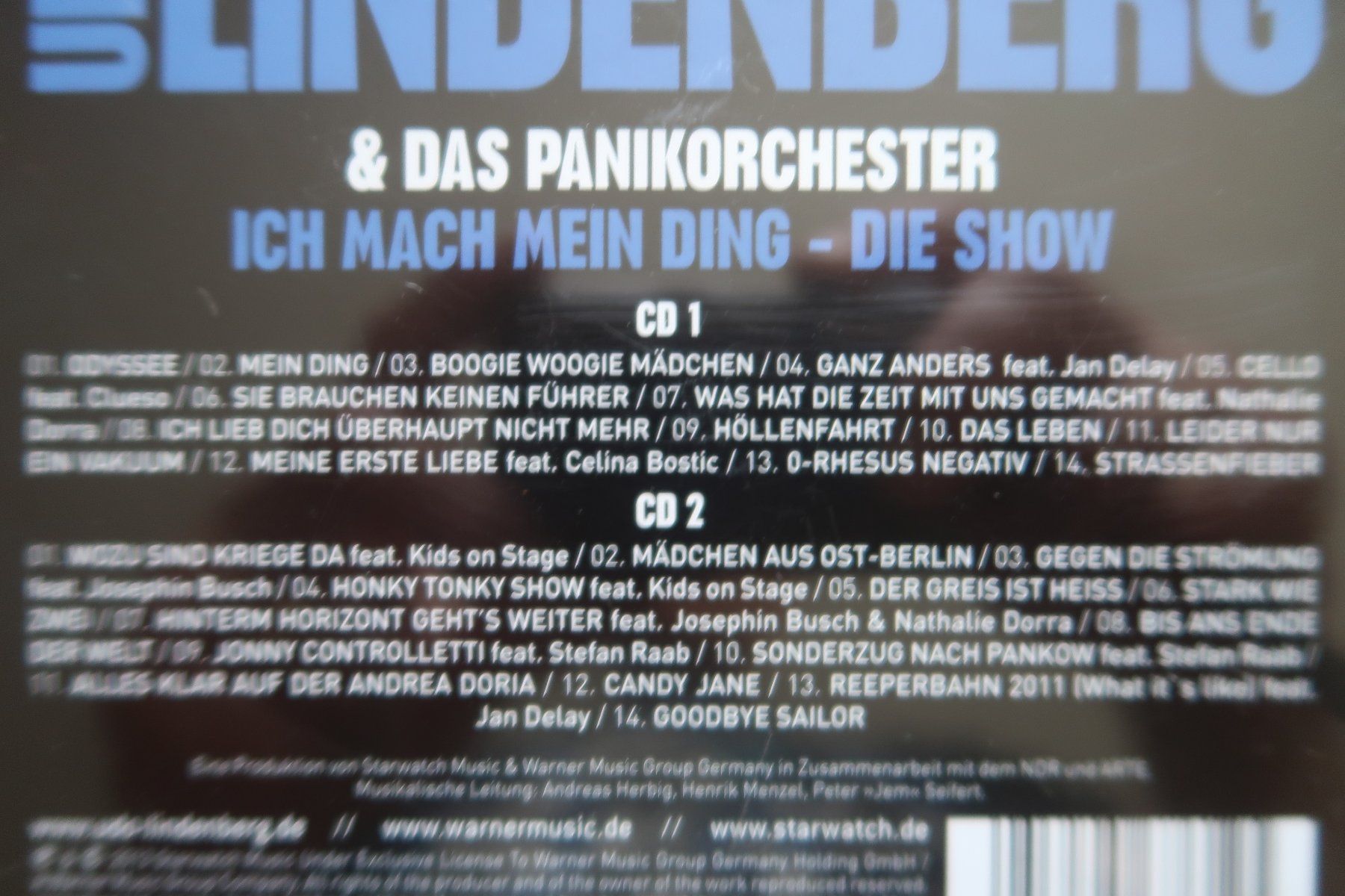 CD: UDO LINDENBERG - ICH MACH MEIN DING - DIE SHOW - 2x CD – Usato da Basel venduto da Patiscat 2