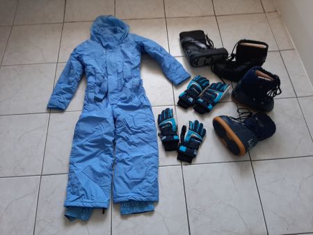 Skihose gr 116 + Snowboots + Handschuhe