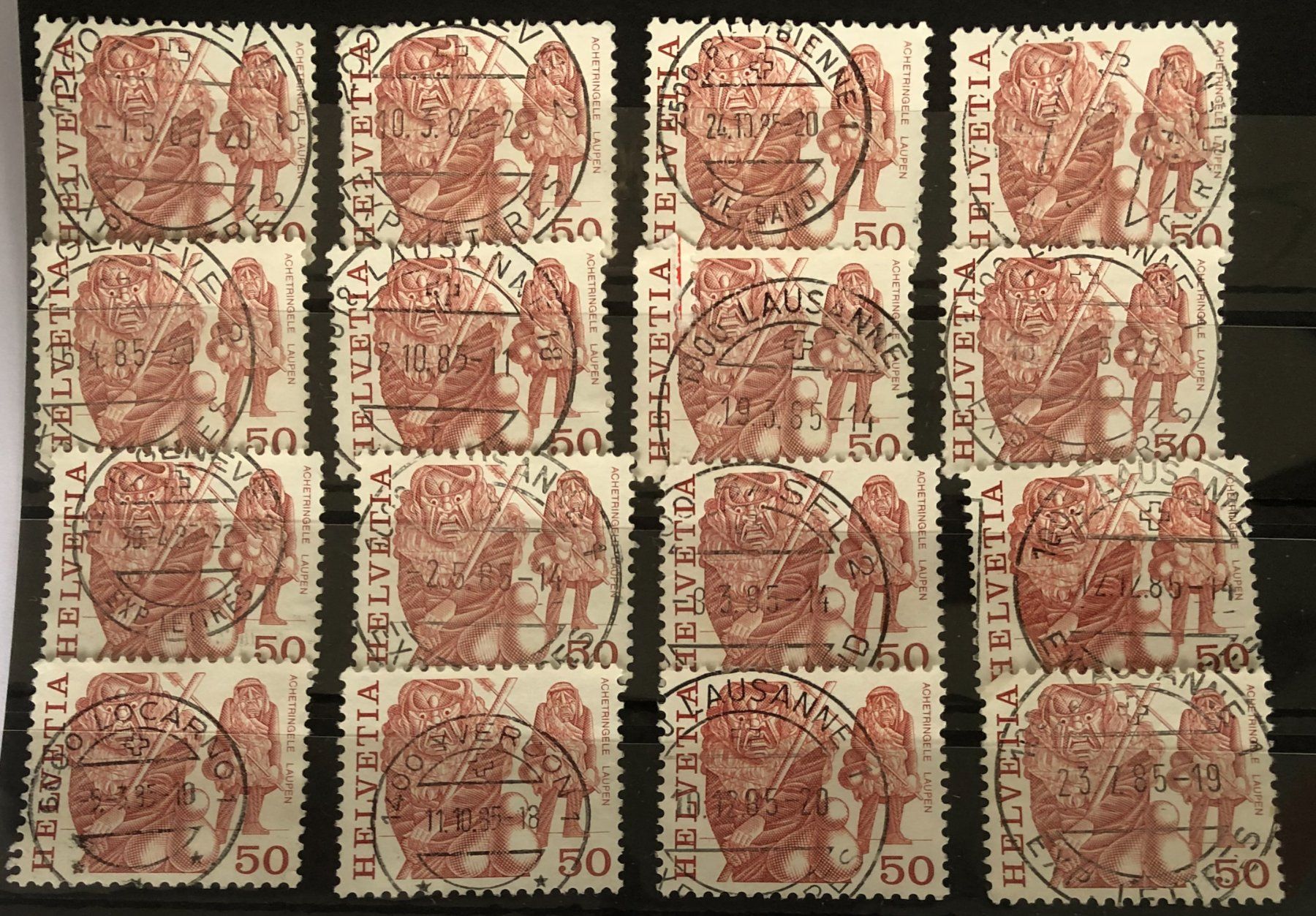 Alle Briefmarken: Nr.599 Achetringele Laupen mit Vollstempel – Gebraucht aus Aarau von Billa007