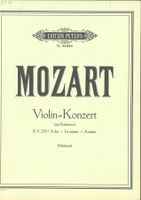 Mozart: Violin=Konzert (mit Kadenzen) K.V. 219 A dur