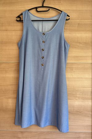 Luftiges Sommerkleid im Jeanslook, Gr. M