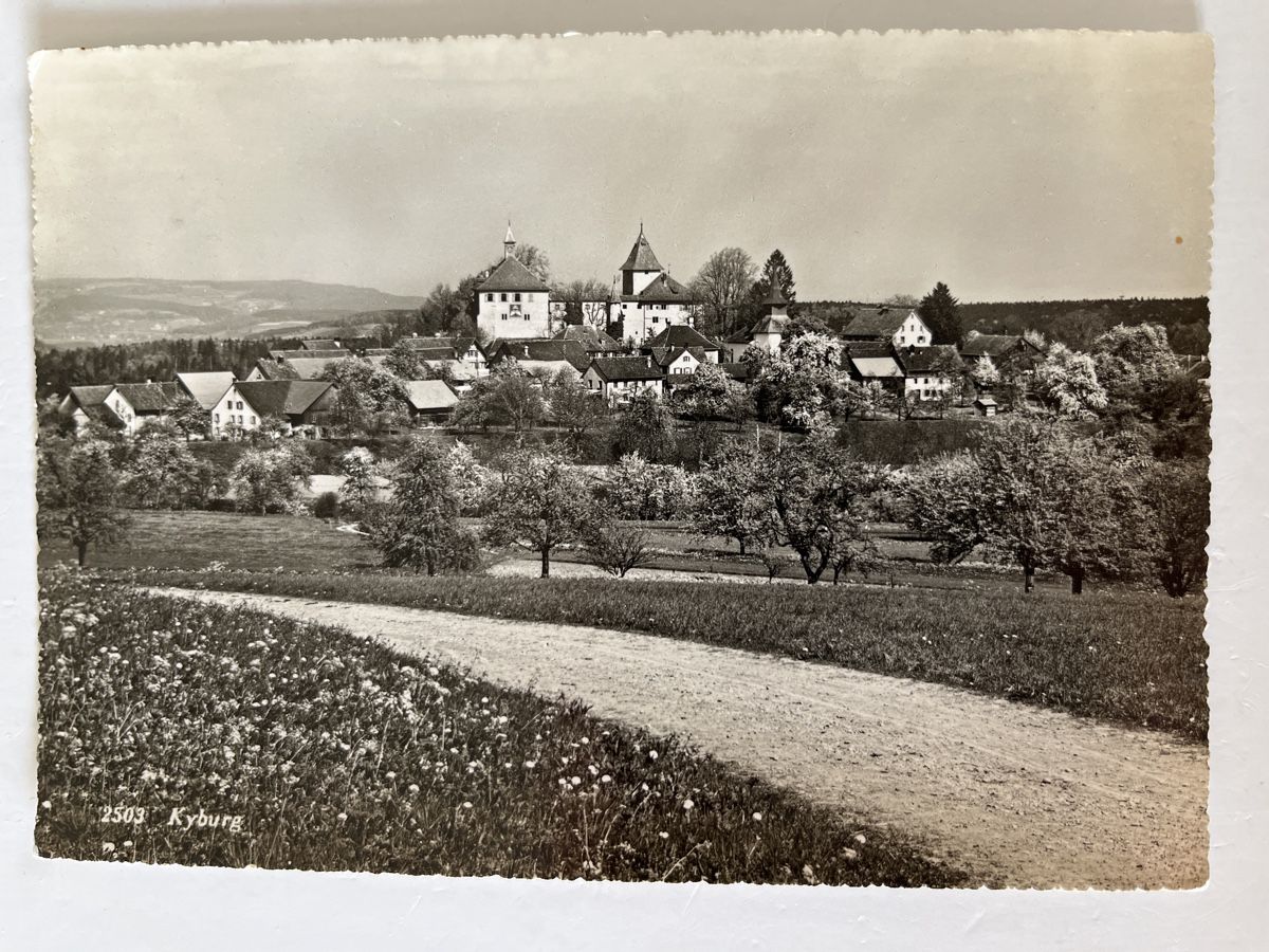 Ansichtskarten: Alte Ansichtskarte 2503 Kyburg, ca.1949. – Gebraucht aus Uster von Arrayo