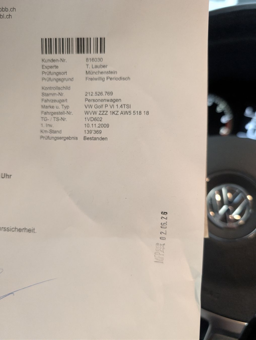 VW Autos: Golf plus 1.4TSI DSG frisch ab MFK – D'occasion à Rünenberg par All_4_you 9