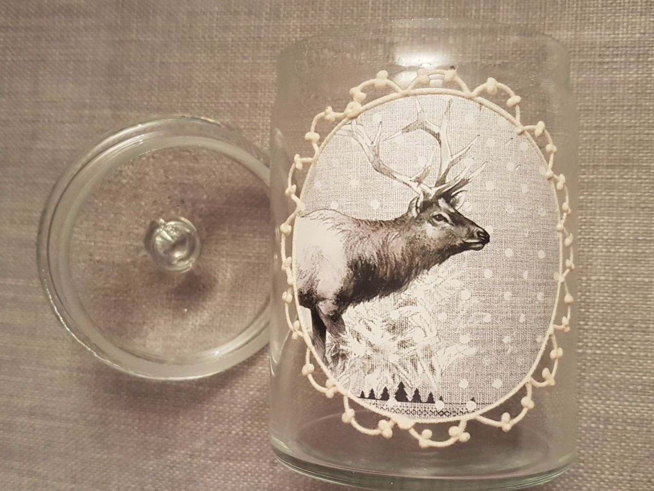 Bicchieri: Glas mit Deckel und Hirschmotiv – Nuovo (secondo la descrizione) da Oberengstringen venduto da Sheera7 3
