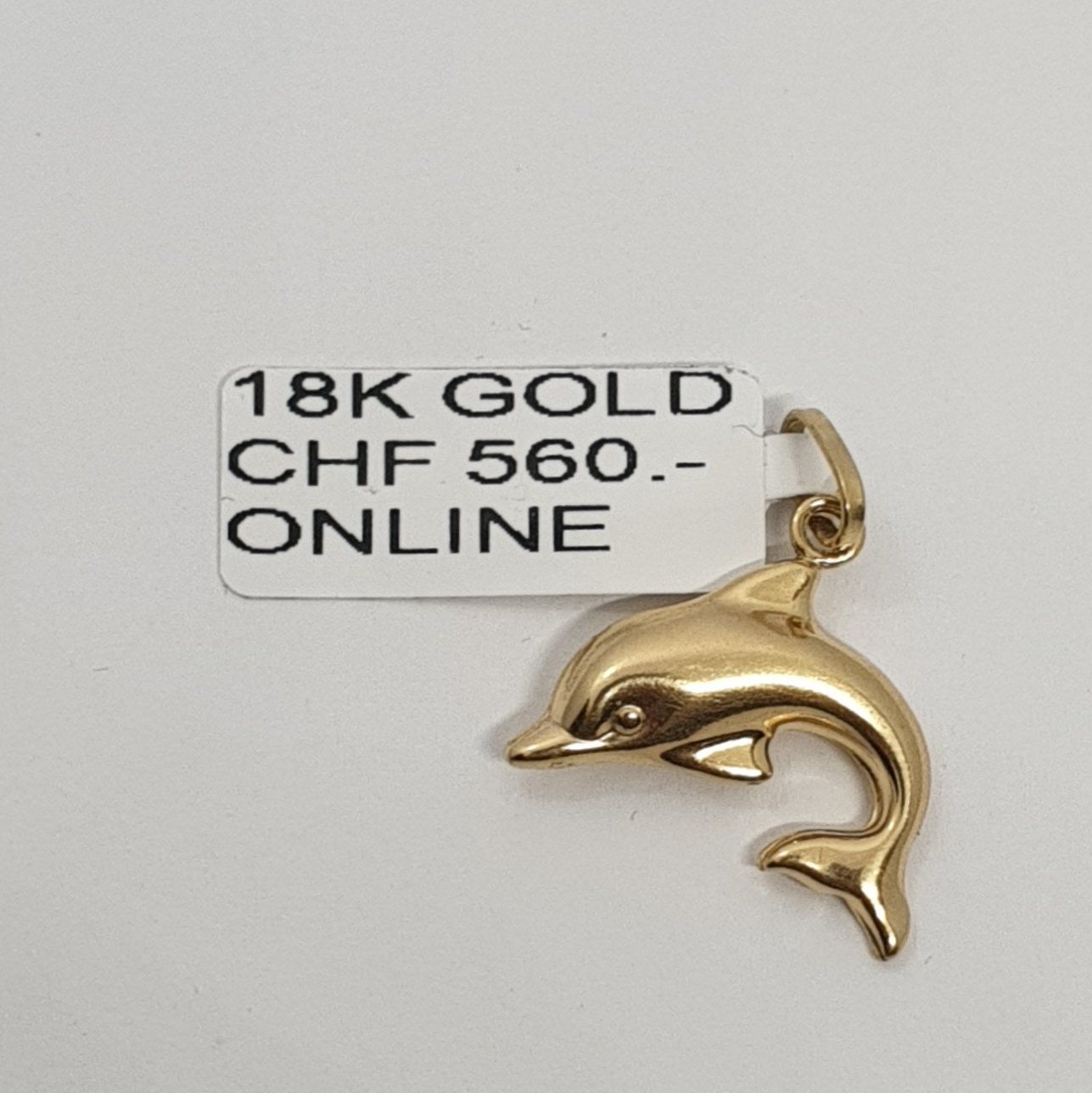 Ciondoli: Echt 18K Gold - Delfin Anhänger – Usato da Luzern venduto da Goldhaus-Luzern 1