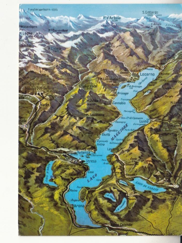 Cartoline postali: Lago Maggiore 1963 – Usato da Bürglen TG venduto da StampGraf