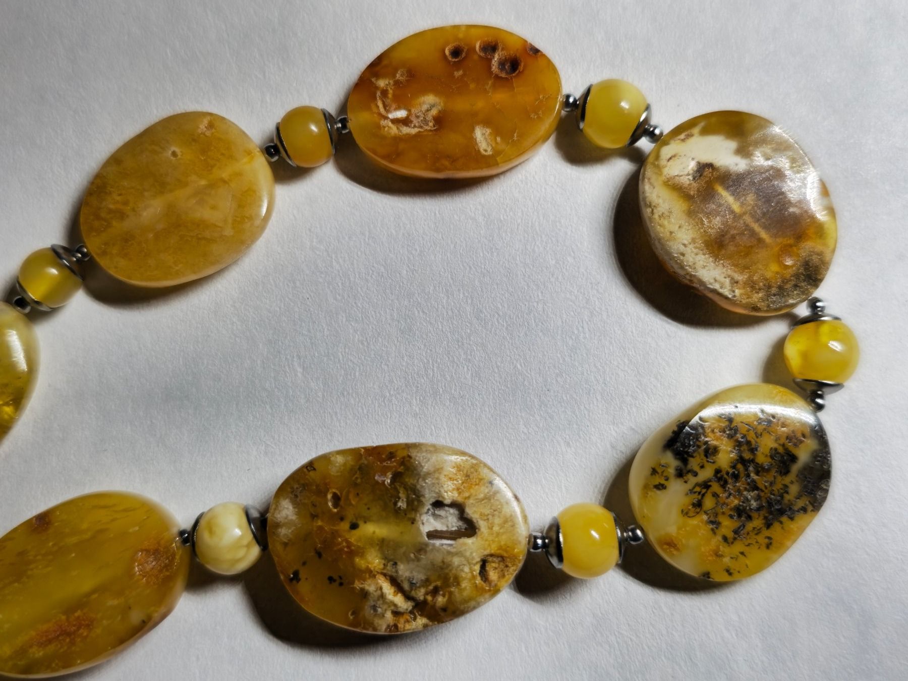 Catenine: 30g Bernsteinkette butterscotch Oliven echt Bernstein Kette – Nuovo (secondo la descrizione) da Riedt b. Erlen venduto da Gottestraene 5