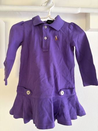 Kleid Polo Ralph Lauren Lila Grösse 12M guter Zustand