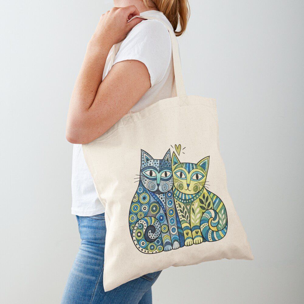 Borse: Stofftasche - Katzenliebe - inkl. Versand – Nuovo e nell'imballaggio originale da Basel venduto da Kunterbunt12 4
